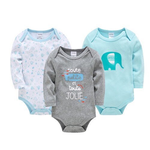 Long-Sleeve Onesie 3-Pack