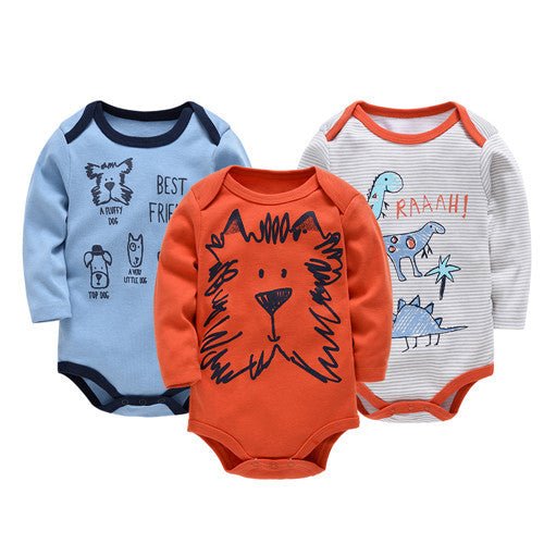 Long-Sleeve Onesie 3-Pack