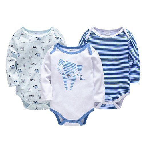 Long-Sleeve Onesie 3-Pack