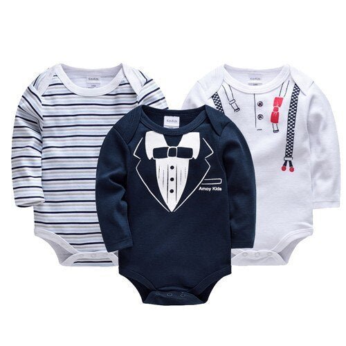 Long-Sleeve Onesie 3-Pack