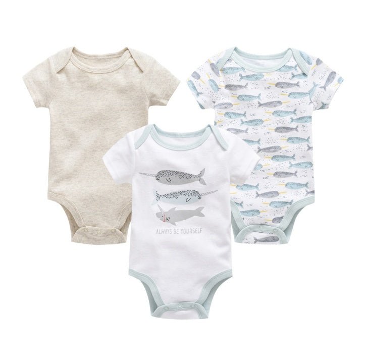 Short-Sleeved Onesies 3-Pack