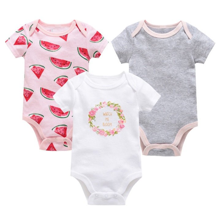 Short-Sleeved Onesies 3-Pack