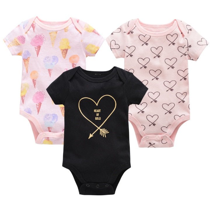 Short-Sleeved Onesies 3-Pack