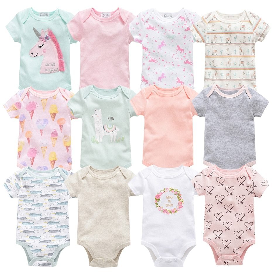 Short-Sleeved Onesies 3-Pack