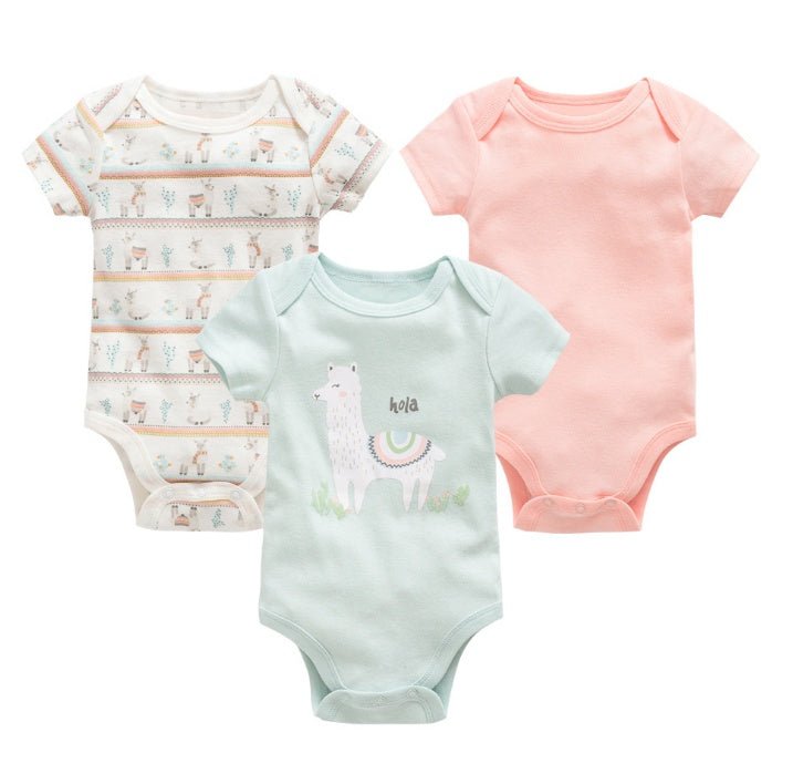 Short-Sleeved Onesies 3-Pack