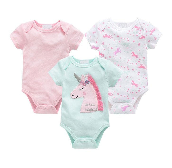 Short-Sleeved Onesies 3-Pack