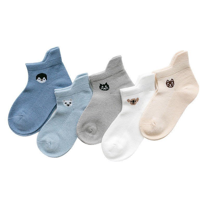 Breathable Cotton Socks 5-Pack