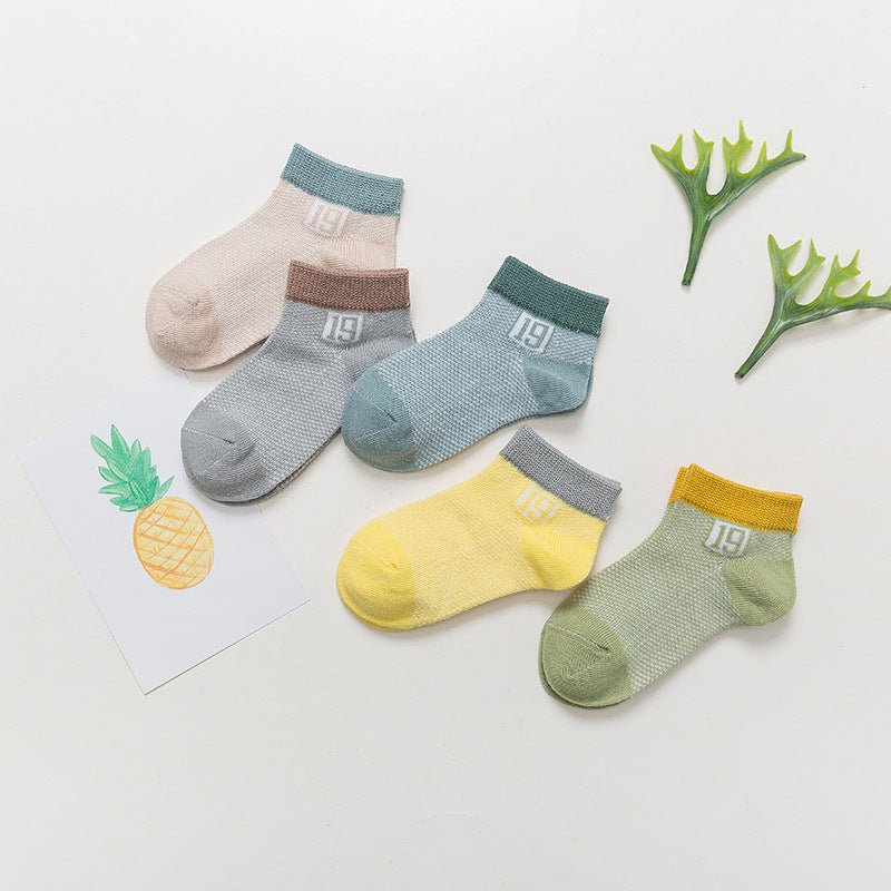 Breathable Cotton Socks 5-Pack