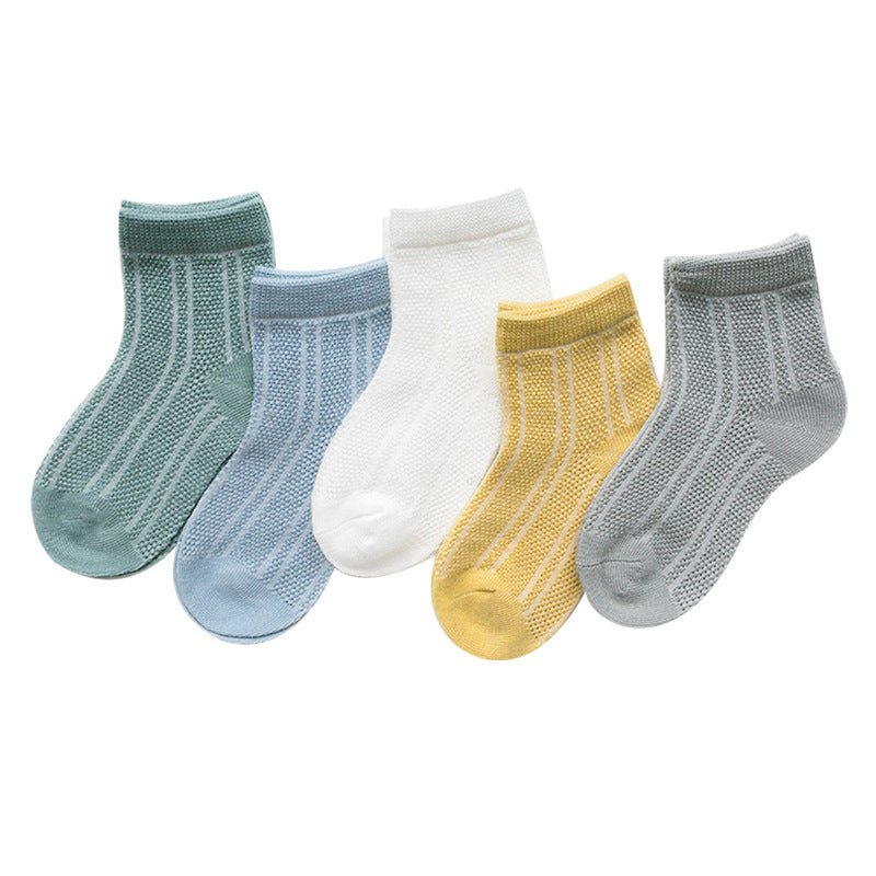 Breathable Cotton Socks 5-Pack