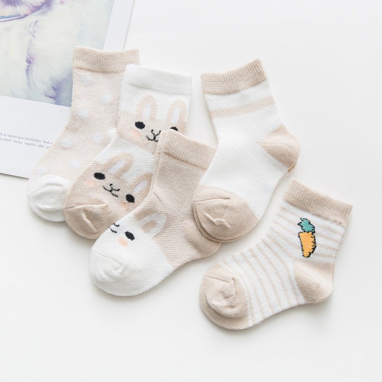 Breathable Cotton Socks 5-Pack