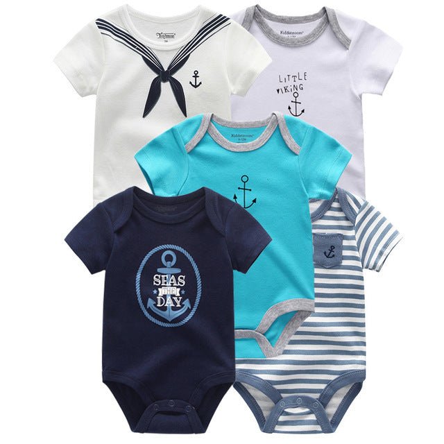 Short-Sleeved Onesie 5-Pack