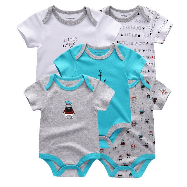 Short-Sleeved Onesie 5-Pack