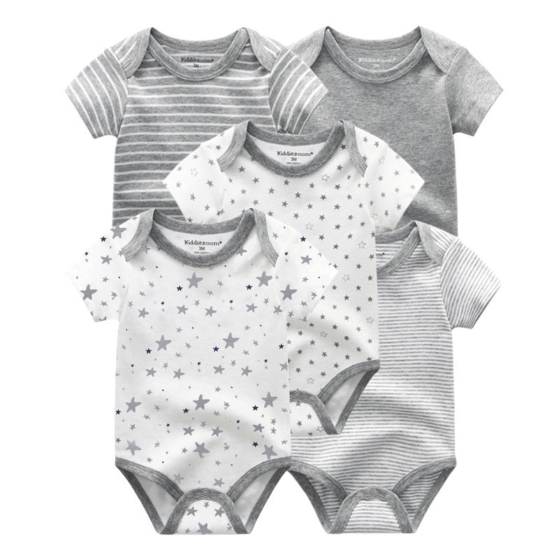 Short-Sleeved Onesie 5-Pack