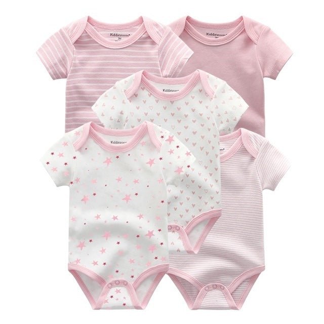 Short-Sleeved Onesie 5-Pack