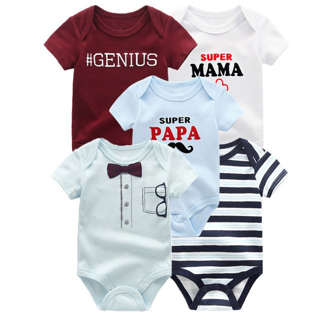 Short-Sleeved Onesie 5-Pack