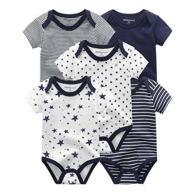 Short-Sleeved Onesie 5-Pack