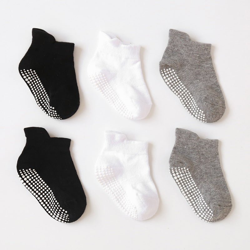 Cartoon Cotton Non-slip Socks 6-Pack