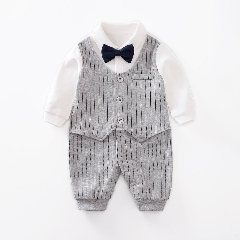 Boy's Gentleman Long-Sleeve Romper Collection