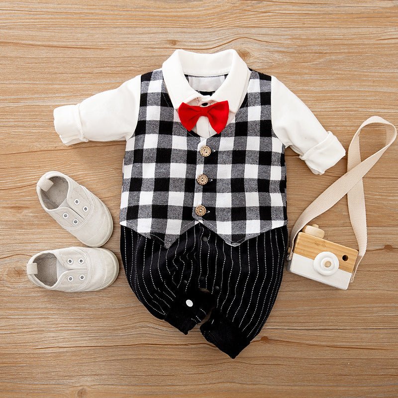 Boy's Gentleman Long-Sleeve Romper Collection