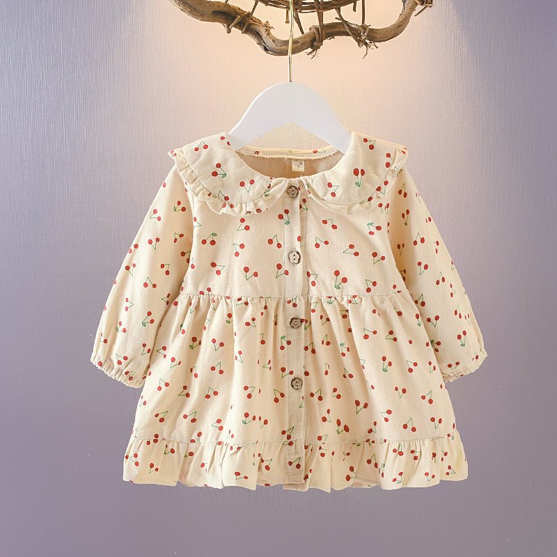 Baby Girl Floral Cardigan & Dress Set