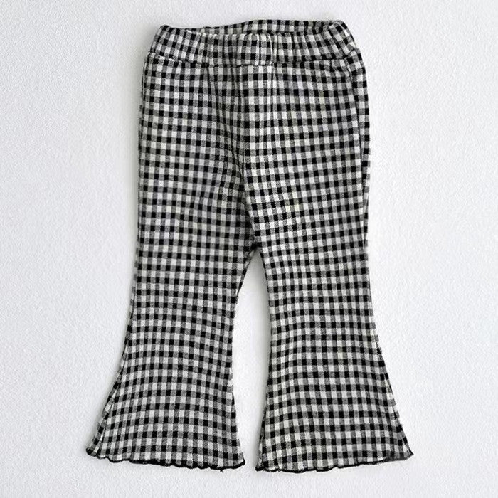 Girls' Cotton Bell-Bottom Pants