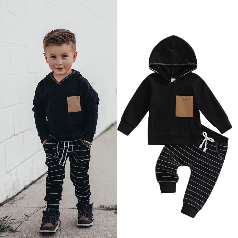 Boys' Casual Hoodie and Jogger Set