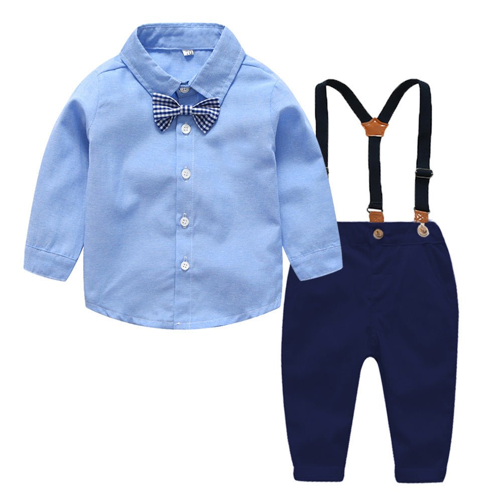 Boys' Classic Suspender Suit with Bow Tie