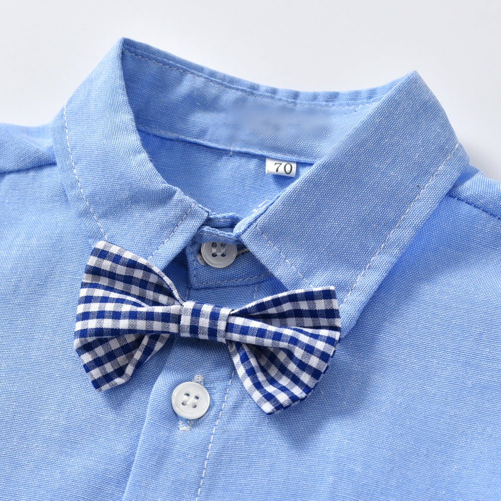 Boys' Classic Suspender Suit with Bow Tie