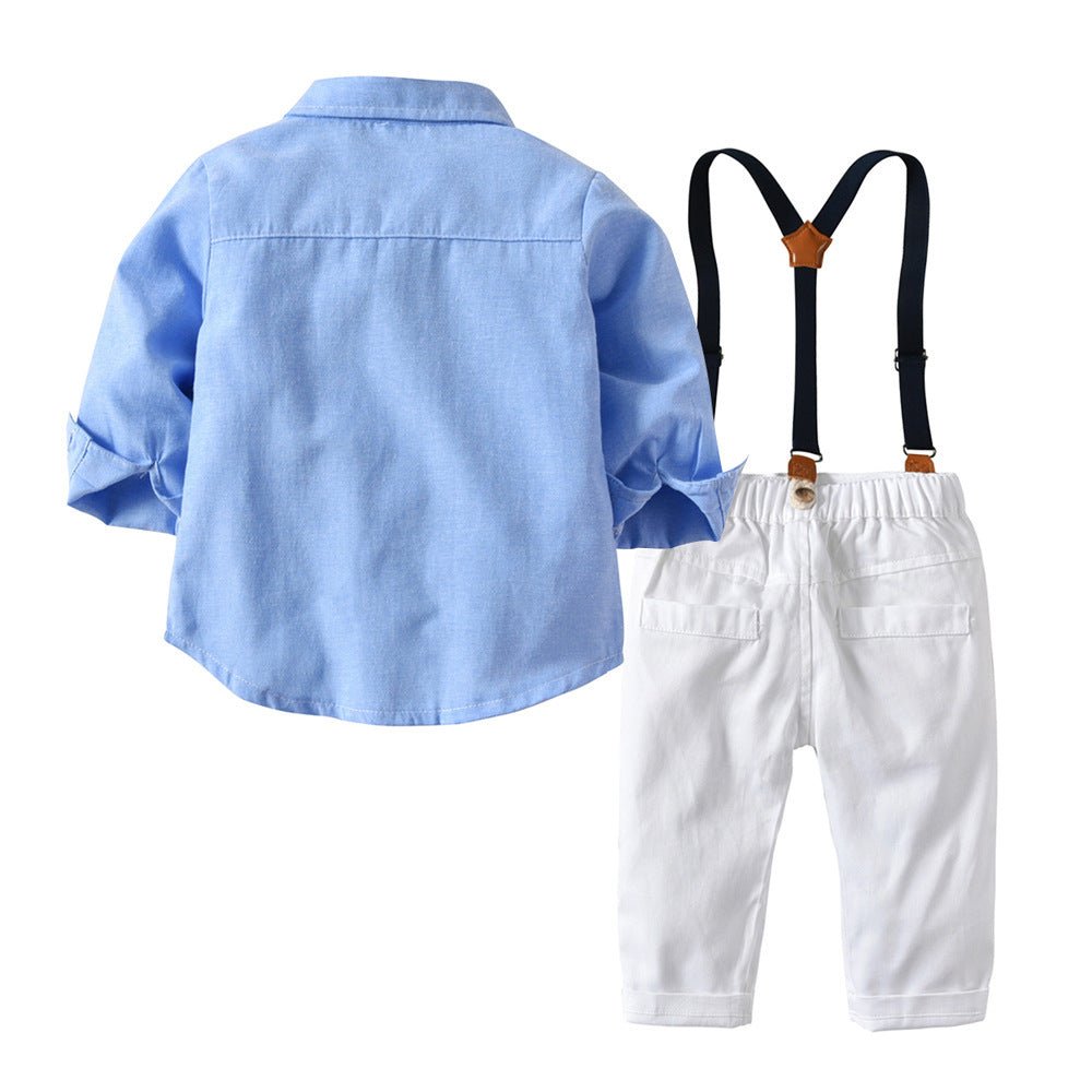 Boys' Classic Suspender Suit with Bow Tie