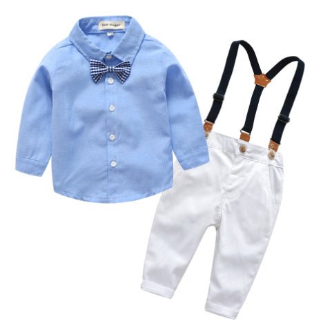 Boys' Classic Suspender Suit with Bow Tie