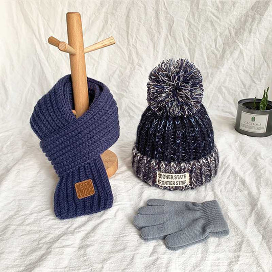 Children's Hat-Scarf-Gloves-Set in 10 Colours