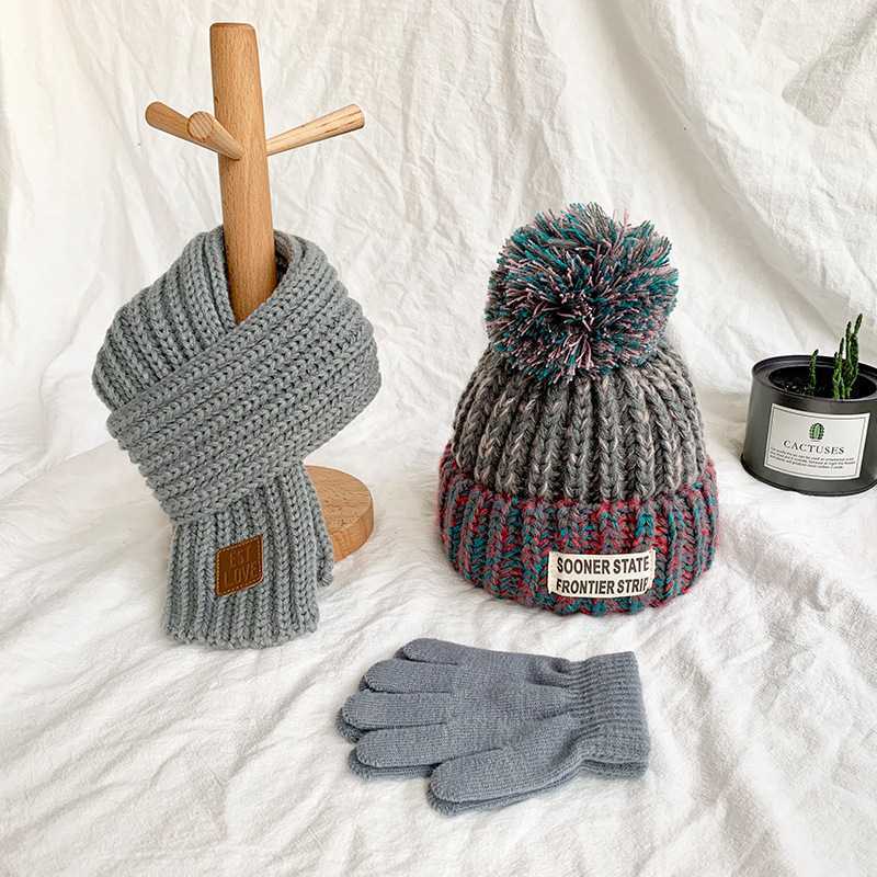 Children's Hat-Scarf-Gloves-Set in 10 Colours