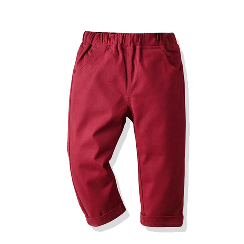 Colorful Cotton Kids' Casual Trousers