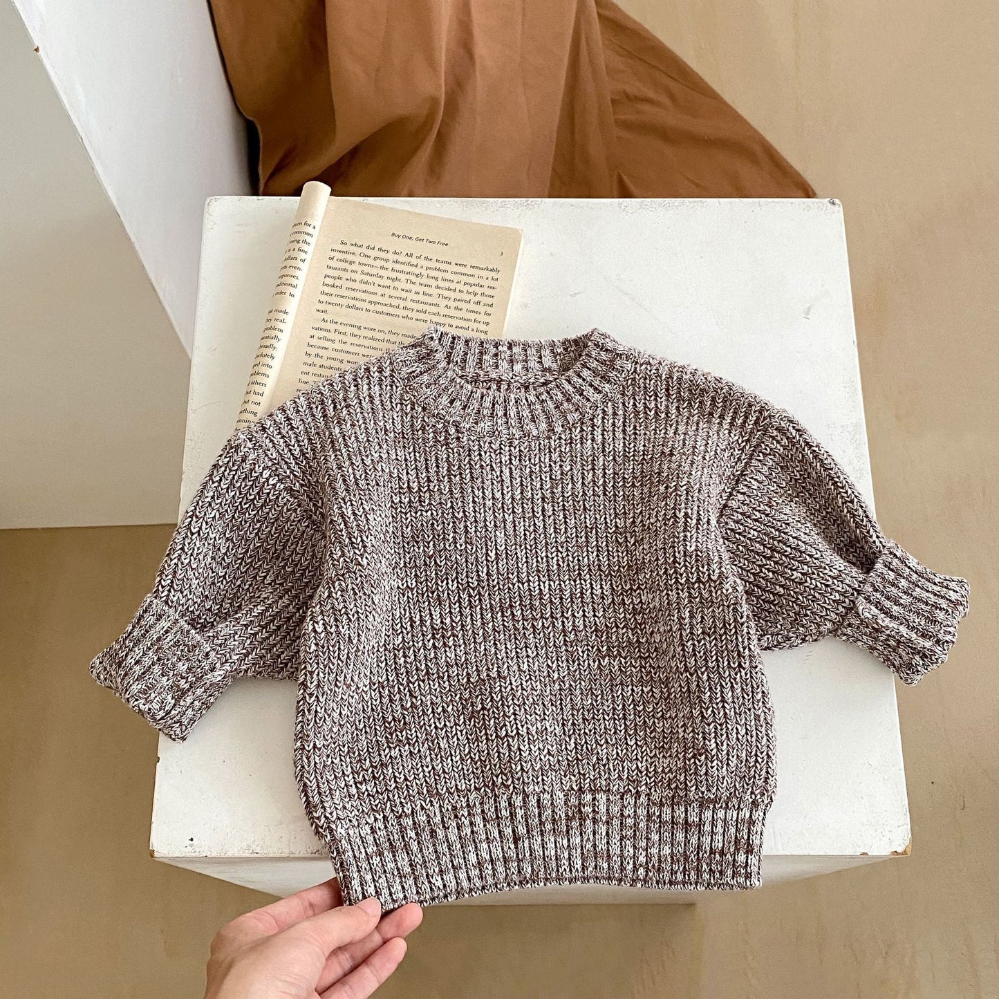 Cosy Brown Knitwear Set for Babies