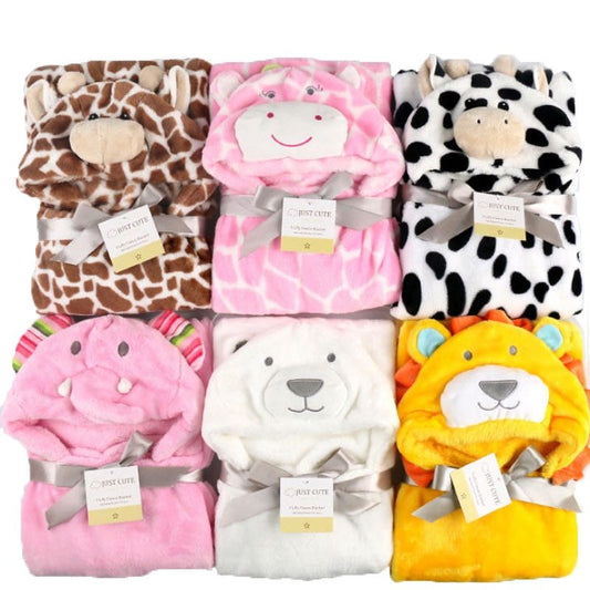 Cute Animal Hooded Bath Towel for Babies