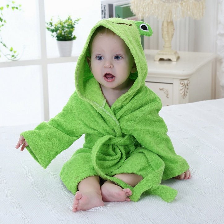 Hooded Animal Baby Bathrobes