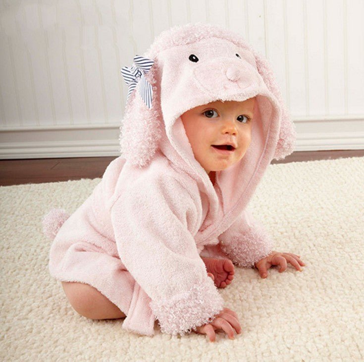 Hooded Animal Baby Bathrobes