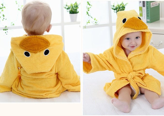 Hooded Animal Baby Bathrobes