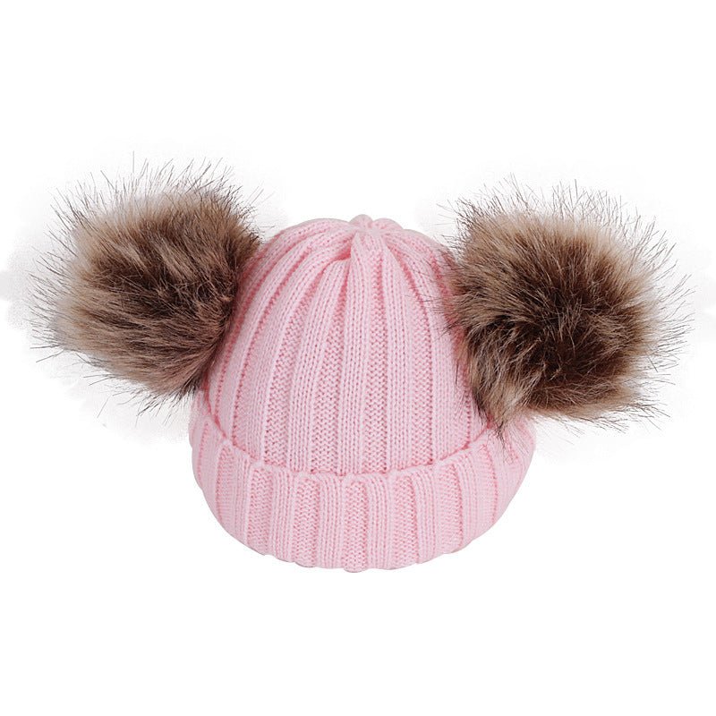 Fashionable Hat & Scarf with Pom Pom's