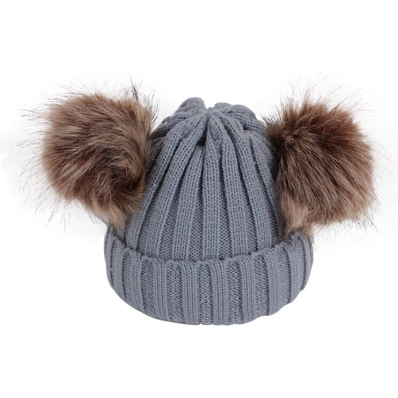 Fashionable Hat & Scarf with Pom Pom's