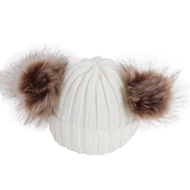 Fashionable Hat & Scarf with Pom Pom's