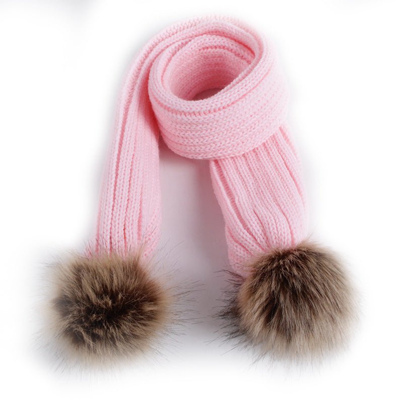 Fashionable Hat & Scarf with Pom Pom's