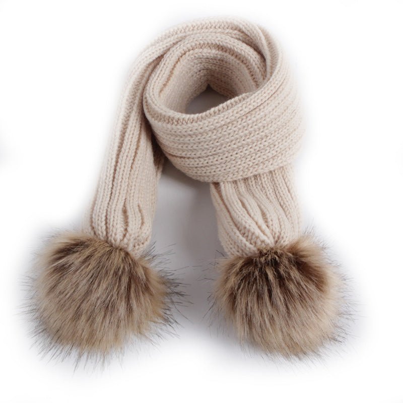 Fashionable Hat & Scarf with Pom Pom's