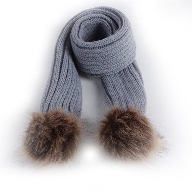 Fashionable Hat & Scarf with Pom Pom's