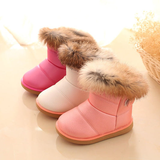 Furry Girl's Snow Boots