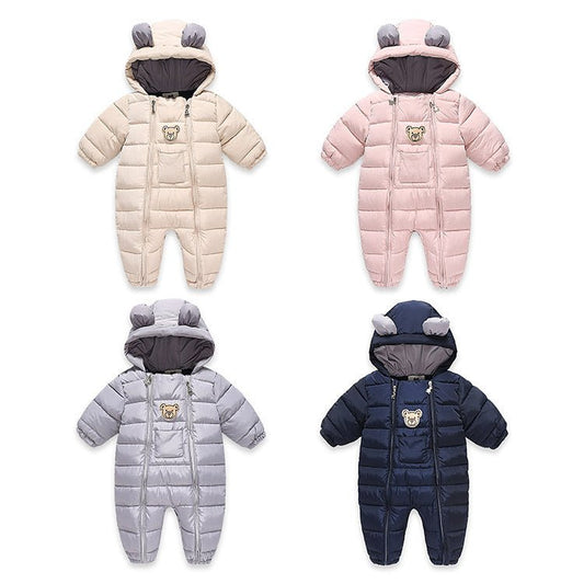 Hooded Bear Baby Snow Suit