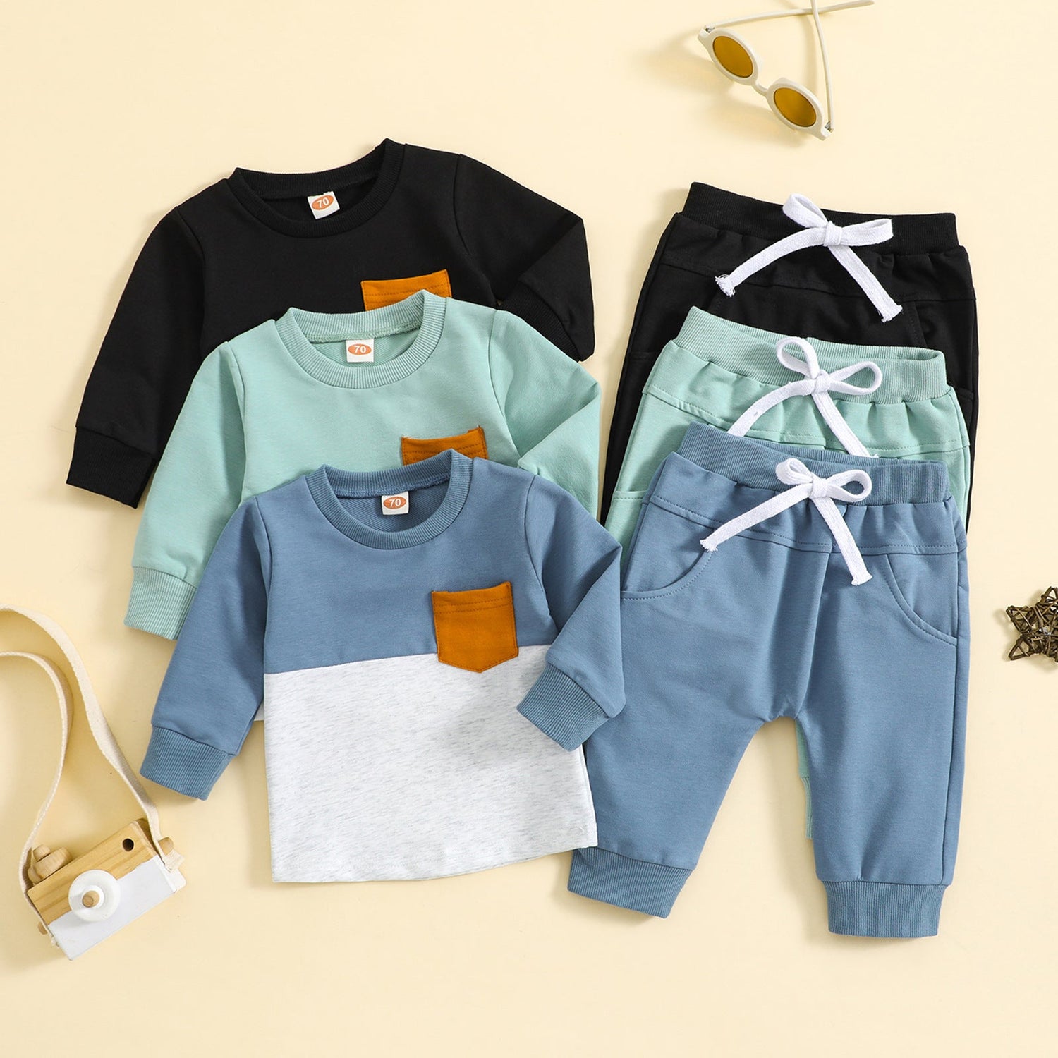 Kids' Casual Pants & Pullover Set