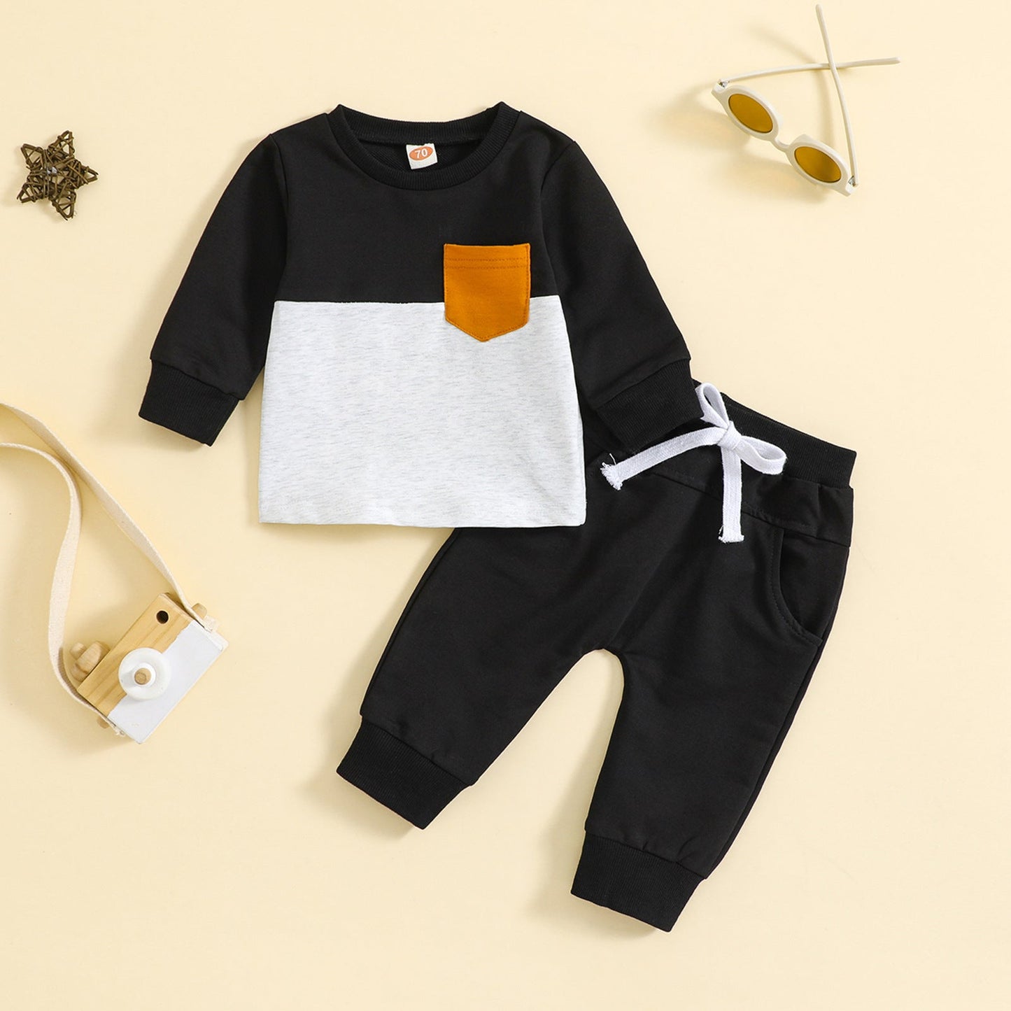 Kids' Casual Pants & Pullover Set