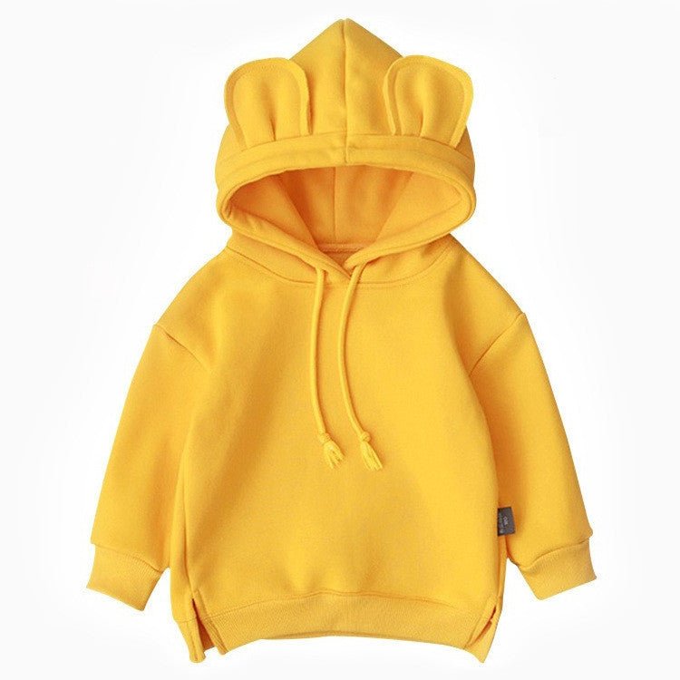 Kids' Solid-Colour Fleece Hoodie