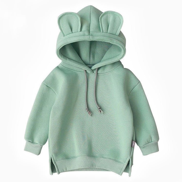 Kids' Solid-Colour Fleece Hoodie